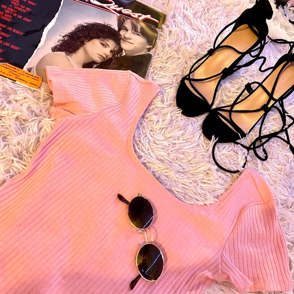 Peach Midi Dress - Picture 1 of 5